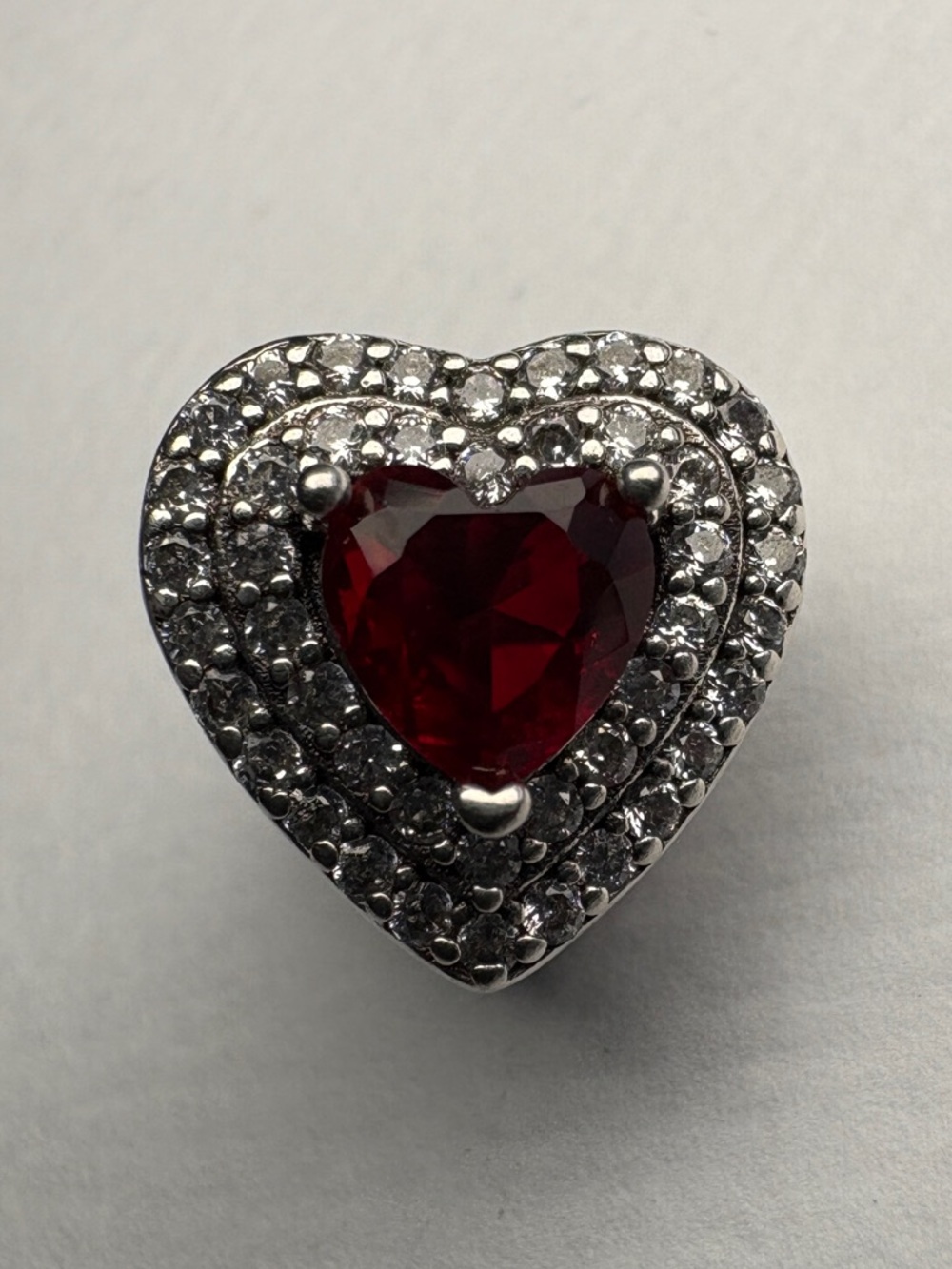 Pandora Sparkling Levelled Heart Charm